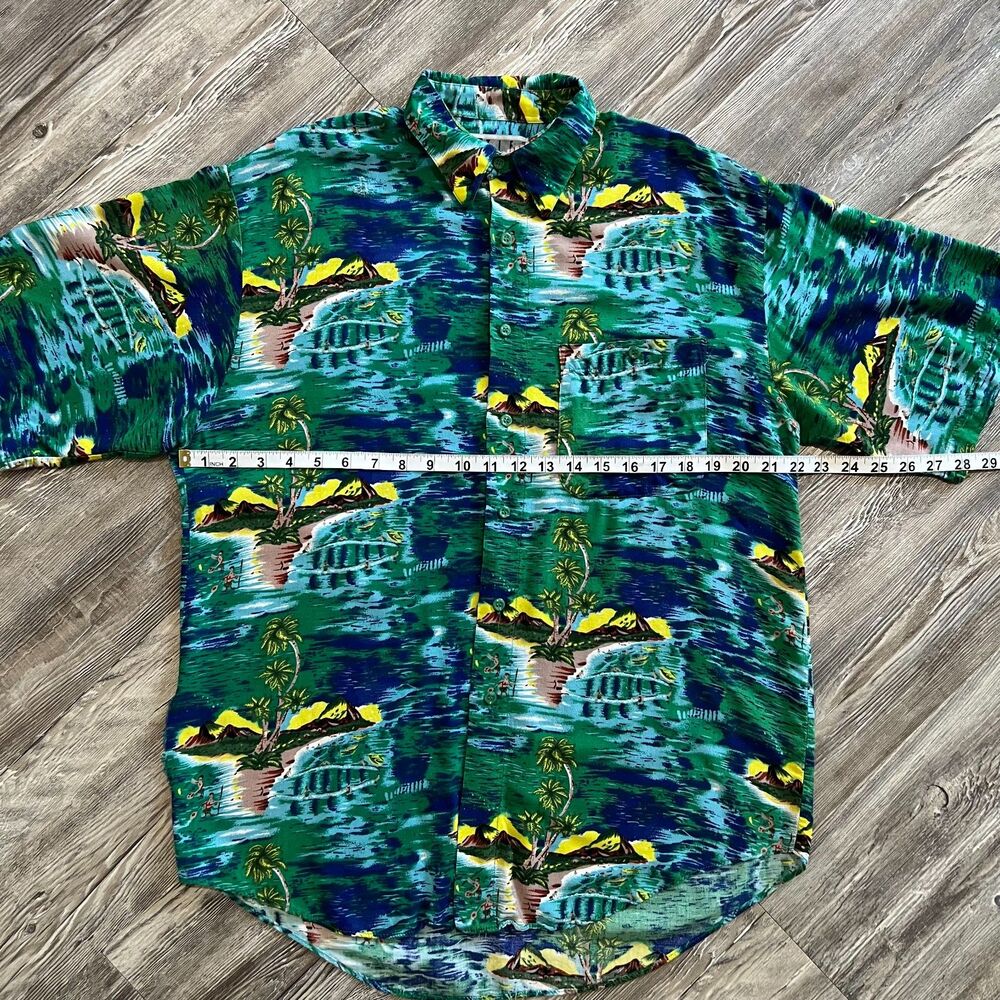 Vintage 80's United Hawaiian Rayon Shirt Korea M - Picture 5 of 6